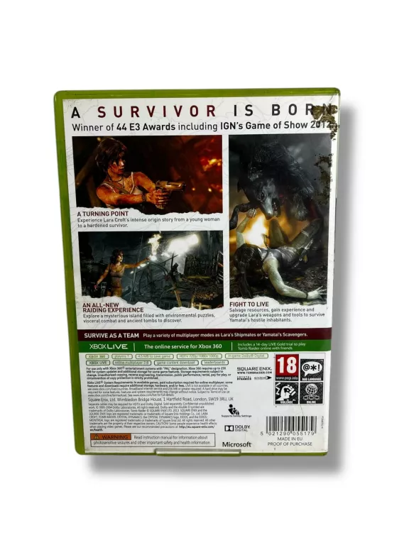 GRA TOMB RAIDER XBOX 360