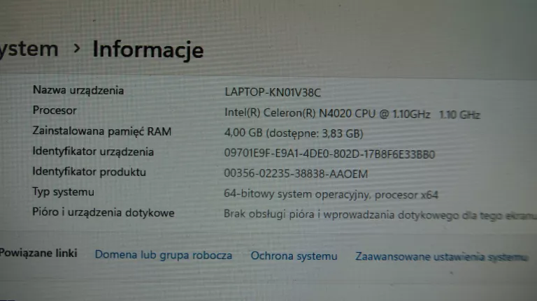 LAPTOP ASUS E210M CELERON N4020/4GB/64GB SSD/WIN11