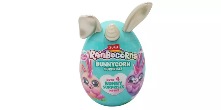 ZABAWKA PLUSZOWA NIESPODZIANKA W JAJKU RAINBOCORNS BUNNY ZAJĄCZKI BIAŁY