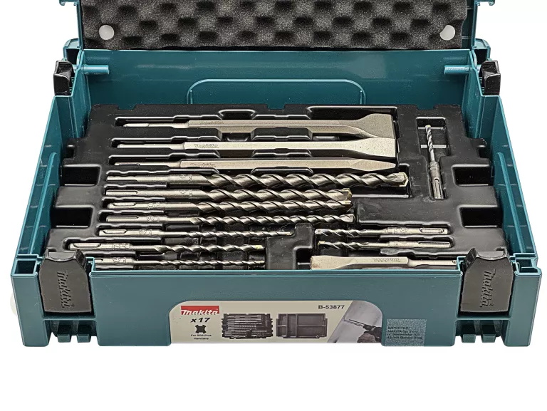 ZESTAW WIERTEŁ I DŁUT SDS-PLUS 17 EL. MAKITA B-53877 - SUPER STAN!