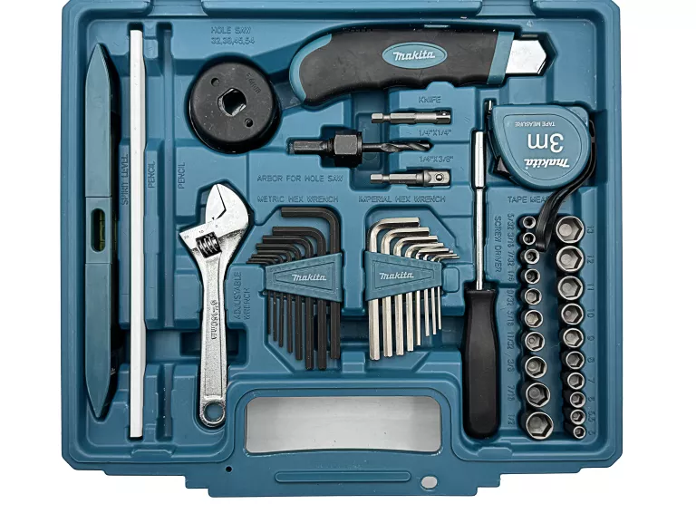 ZESTAW WIERTEŁ I NARZEDZI W WALIZCE 256 EL. MAKITA E-11689 - SUPER STAN!