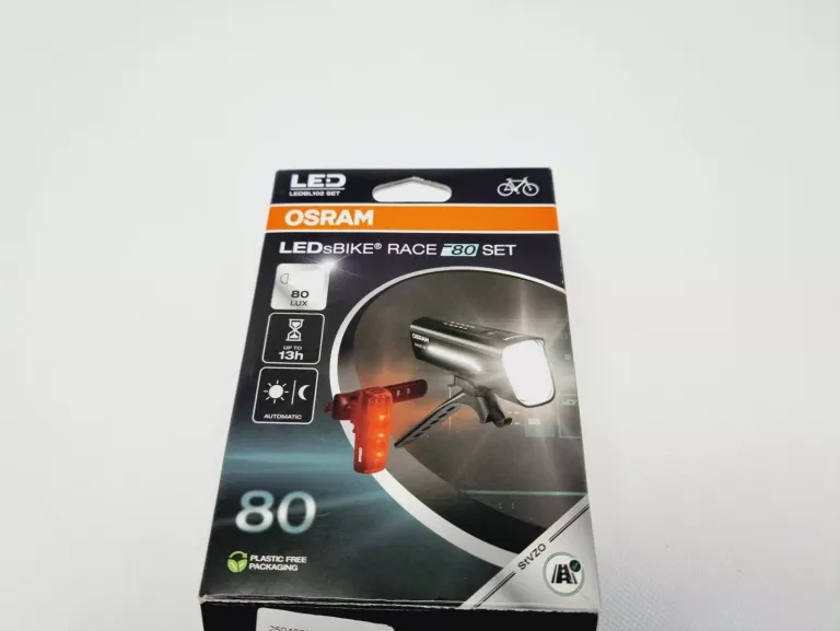 ZESTAW LAMPEK ROWEROWYCH LED OSRAM LEDSBIKE RACE 80