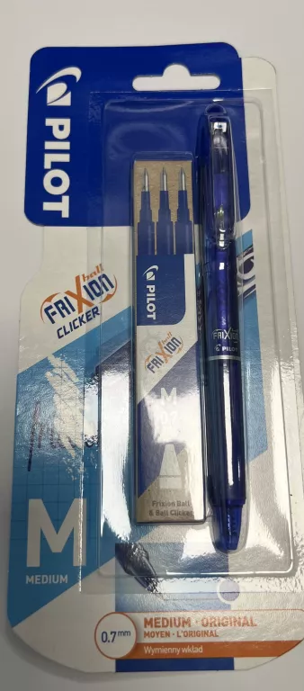 PIÓRO KULKOWE FRIXION CLICKER PILOT NIEBIESKIE + WKŁADY