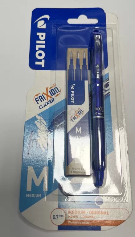 PIÓRO KULKOWE FRIXION CLICKER PILOT NIEBIESKIE + WKŁADY