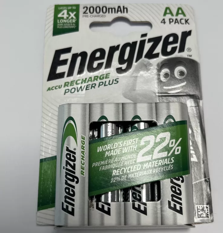 4X AKUMULATORKI ENERGIZER POWER PLUS AA R6 HR6 NH15 1,2V 2000MAH