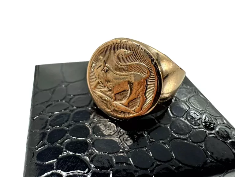 ZŁOTY SYGNET BYK PR: 585 W: 7,74 R: 20 ŚR: 19,1MM