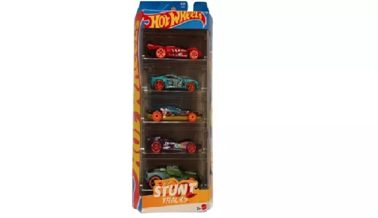 HOT WHEELS SAMOCHODZIKI 5-PAK ZESTAW POJAZDÓW STUNT TRACKS JBJ81