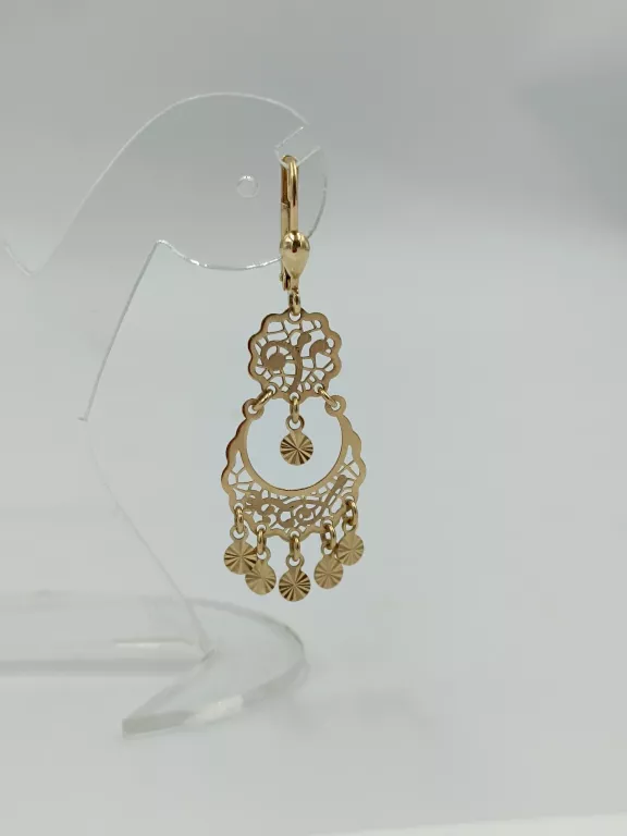 ZŁOTE KOLCZYKI WISZĄCE 585 3,02G 4,5CM