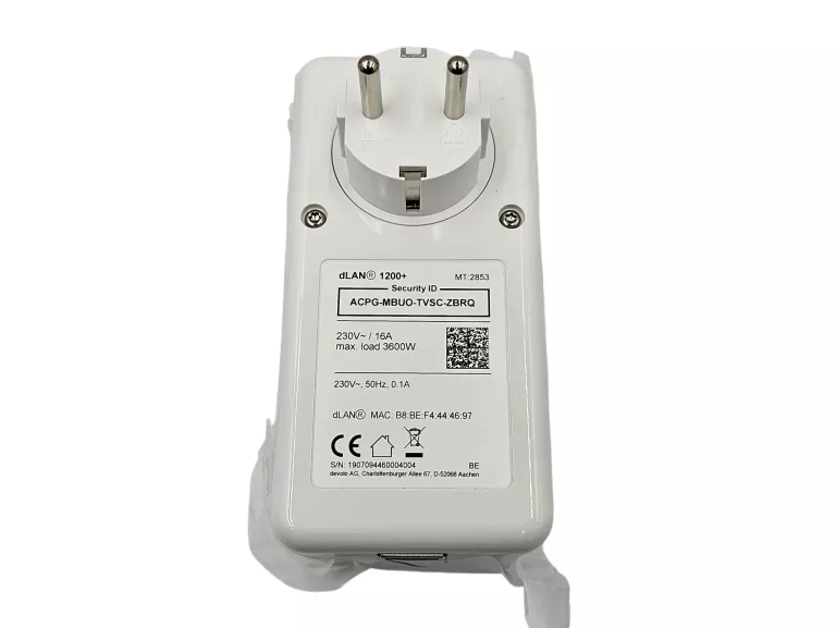 ADAPTER SIECIOWY POWERLINE LAN DEVOLO 8105 INTERNET Z GNIAZDKA 1200MB/S