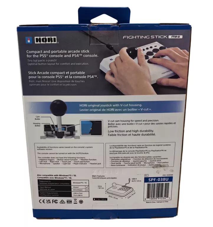 KONTROLER HORI FIGHTING STICK MINI PS5/PS4/PC