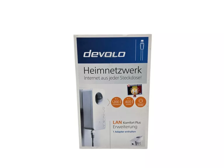 ADAPTER SIECIOWY POWERLINE LAN DEVOLO 8105 INTERNET Z GNIAZDKA 1200MB/S