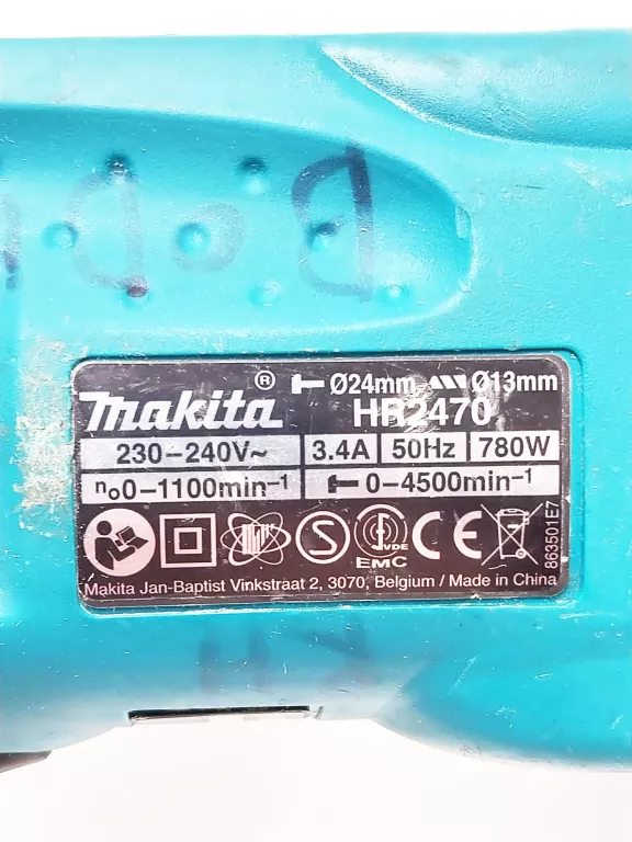 WIERTARKA MAKITA HR2470 + WALIZKA BRAK ZAPIĘĆ W WALIZCE