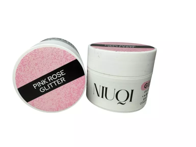 ŻEL KAMUFLUJĄCY UV/LED NIUQI PINK ROSE GLITTER 12ML