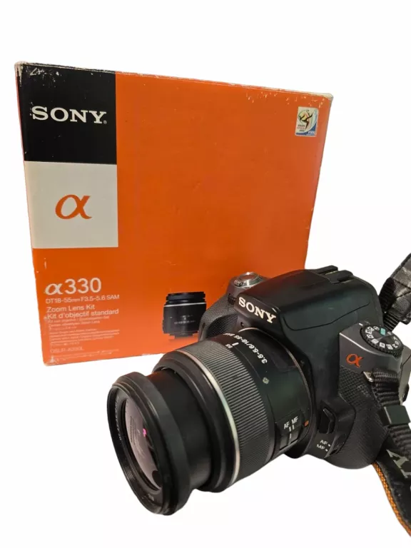 APARAT SONY DSLR-A330 + OBIEKTYW N50 + PUDEŁKO +ŁADOWARKA + TORBA
