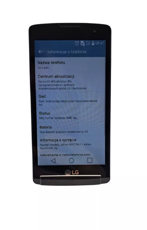 TELEFON SMARTFON LG LEON 1 GB / 8 GB 4G (LTE) 4,50" SZARY