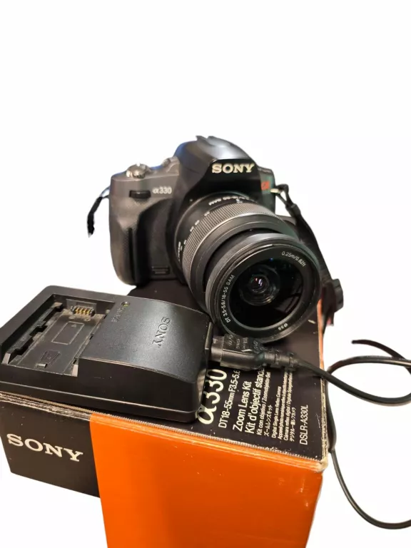 APARAT SONY DSLR-A330 + OBIEKTYW N50 + PUDEŁKO +ŁADOWARKA + TORBA