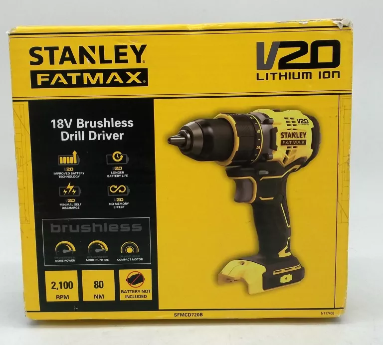 STANLEY WIERTARKO-WKRĘTARKA BEZSZCZOTKOWA 18V SFMCD720B SAMO BODY