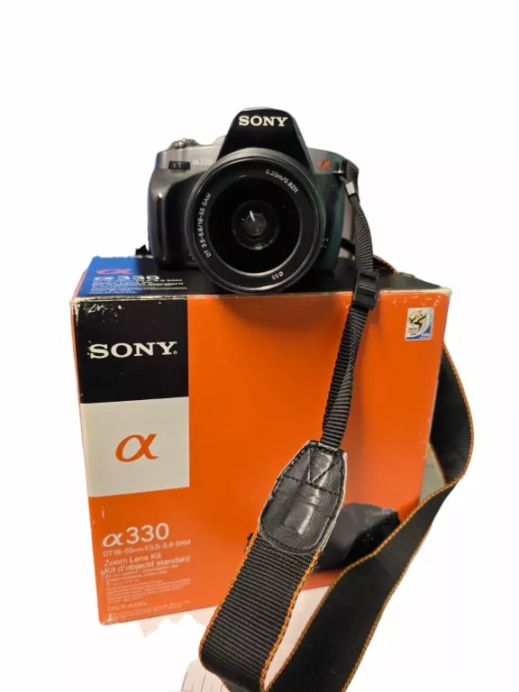 APARAT SONY DSLR-A330 + OBIEKTYW N50 + PUDEŁKO +ŁADOWARKA + TORBA