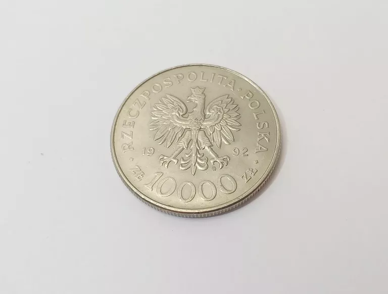 MONETA 10000ZŁ WŁADYSŁAW II WARNEŃCZYK 1992R.