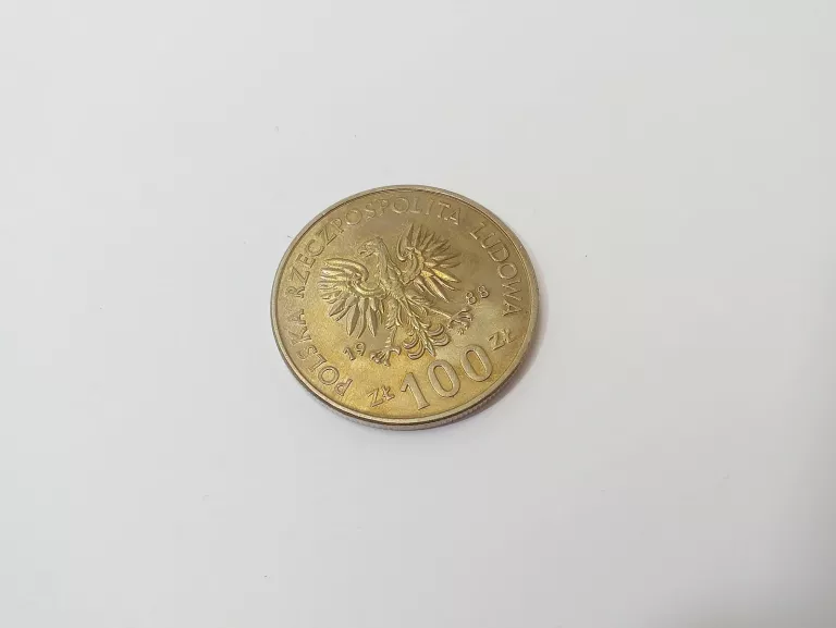 MONETA 100 ZŁ. 70. ROCZNICA POWSTANIA WIELKOPOLSKIEGO 1988