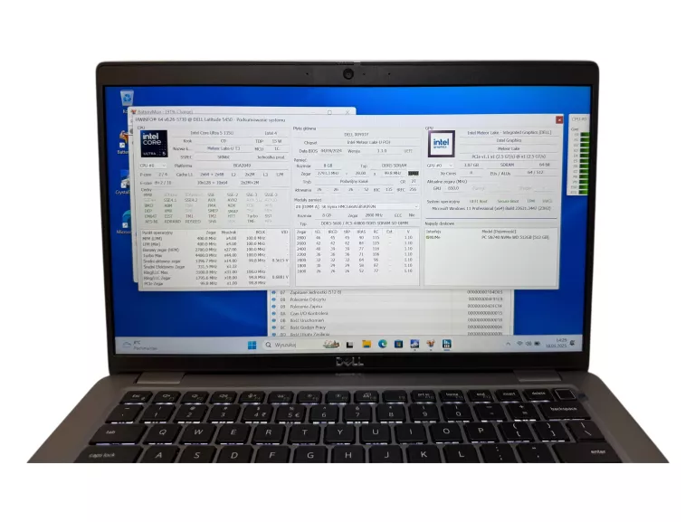 LAPTOP DELL LATITUDE 5450 14 " INTEL CORE ULTRA 5 8 GB / 512 GB SZARY