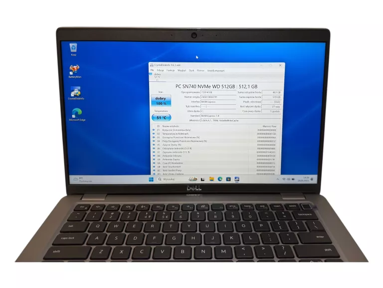 LAPTOP DELL LATITUDE 5450 14 " INTEL CORE ULTRA 5 8 GB / 512 GB SZARY