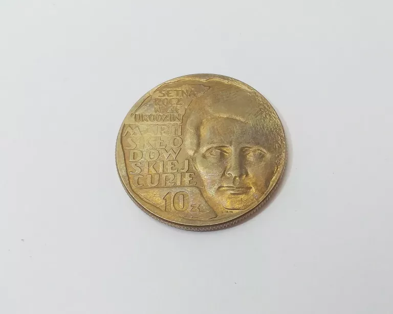 MONETA 10 ZŁ MARIA SKŁODOWSKA-CURIE, 1967