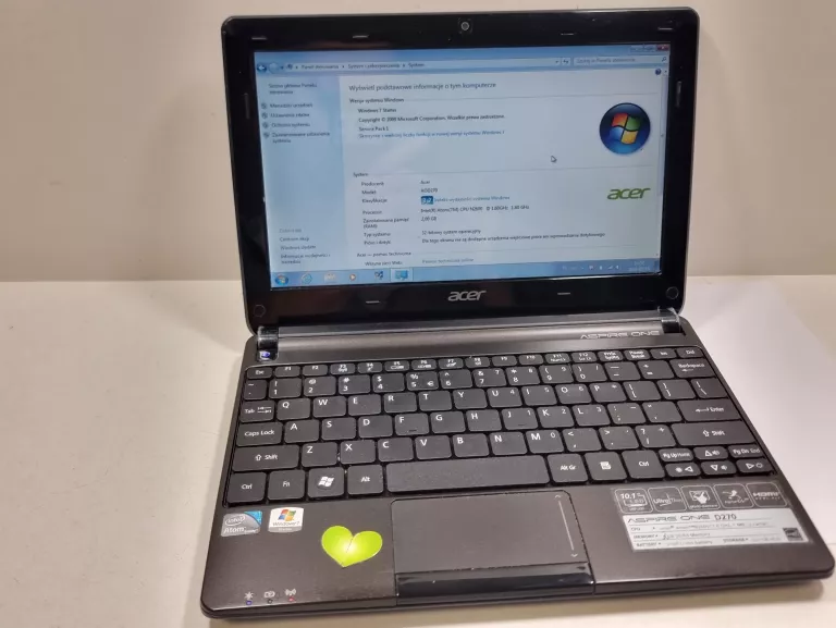 ACER ASPIRE ONE 2/320GB INTEL ATOM
