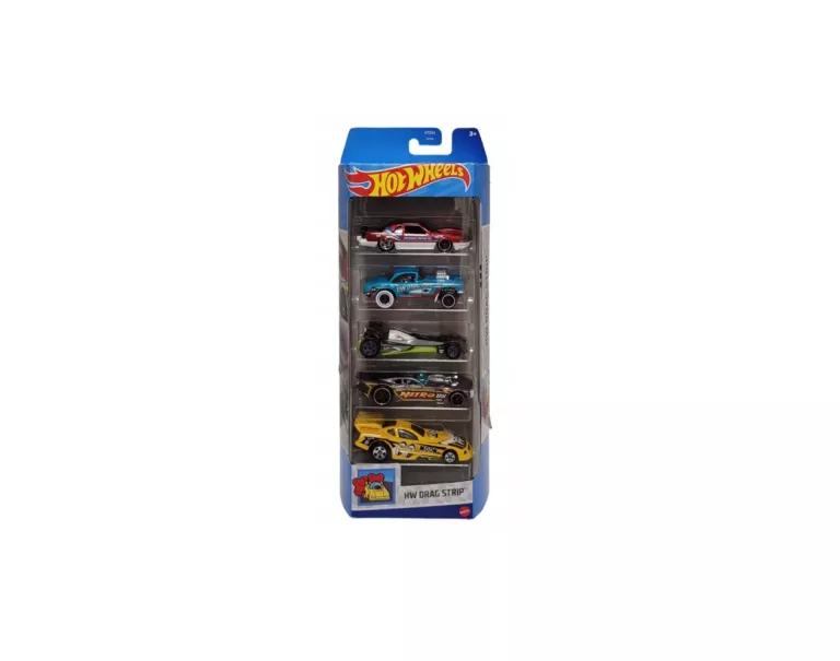 AUTA HOT WHEELS 5-PAK ZESTAW HW DRAG STRIP