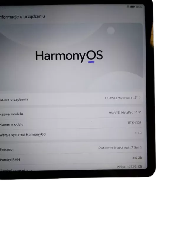 TABLET HUAWEI MATEPAD 11.5 MODEL BTK-W09