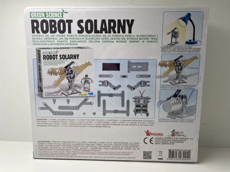 ZABAWKA EUKACYJNA ROBOT SOLARNY GREEN SCIENCE