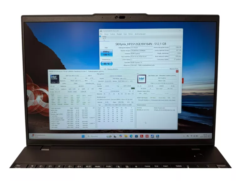 LAPTOP LENOVO THINKPAD L16 GEN 1 INTEL 16 " INTEL CORE ULTRA 5 16 GB / 512