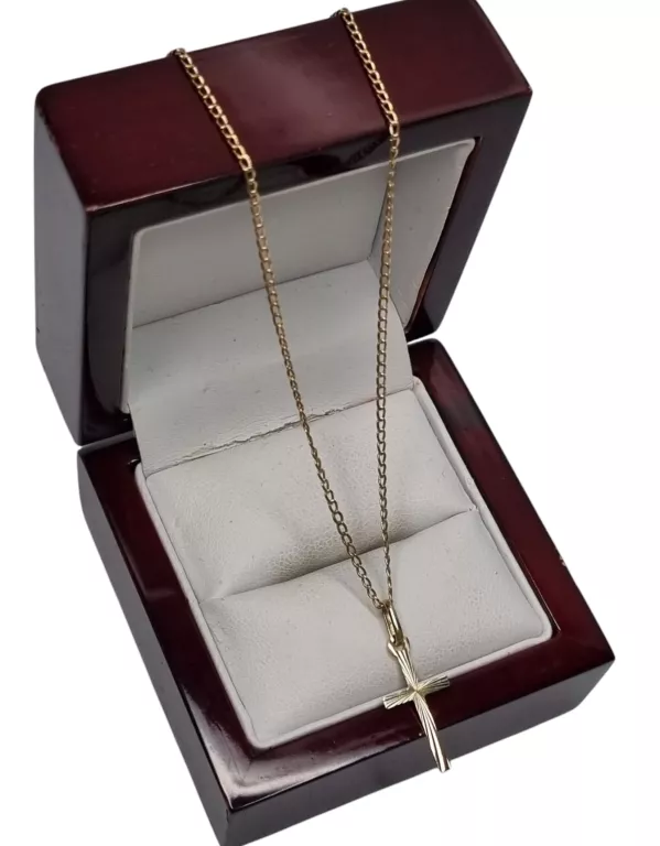 ZŁOTY ŁAŃCUSZEK Z KRZYŻYKIEM 585 | 1,18G | 43 CM
