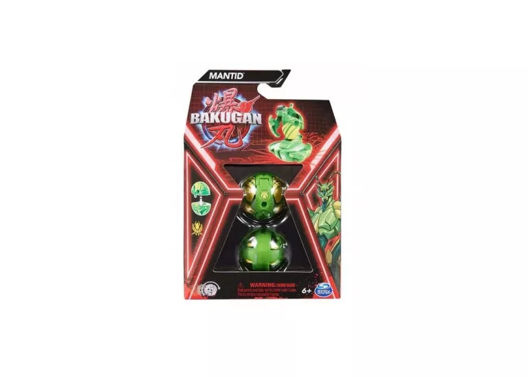 BAKUGAN MANTID FIGURKA BITEWNA KULA TRANSFORMUJĄCA ZIELONA KARTY KOD DO GR