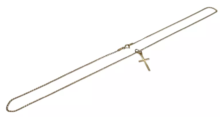 ZŁOTY ŁAŃCUSZEK Z KRZYŻYKIEM 585 | 1,18G | 43 CM