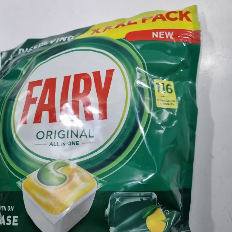 FAIRY ORIGINAL ALL IN ONE KAPSUŁKI DO ZMYWARKI CYTRYNA 116 SZT.