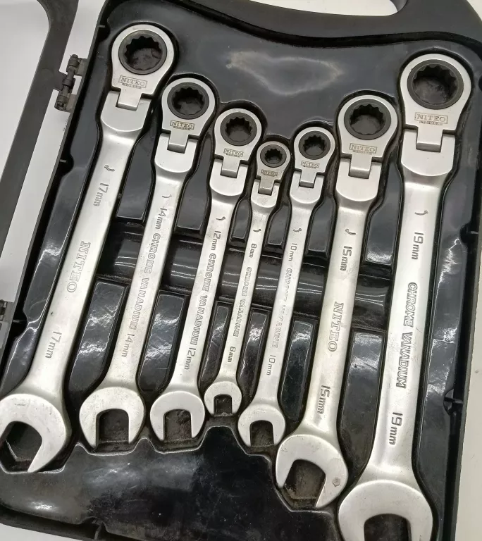NITEO TOOLS KLUCZ PŁASKO-OCZKOWY Z GRZECHOTKĄ
