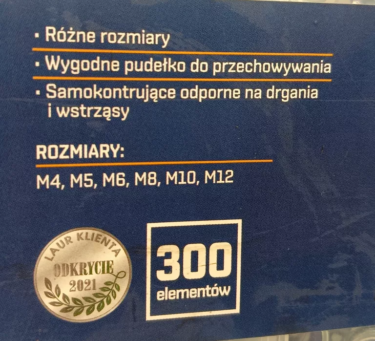ZESTAW NAKRĘTEK I NAKRĘTEK SAMOKONTROLUJĄCYCHY NITEO