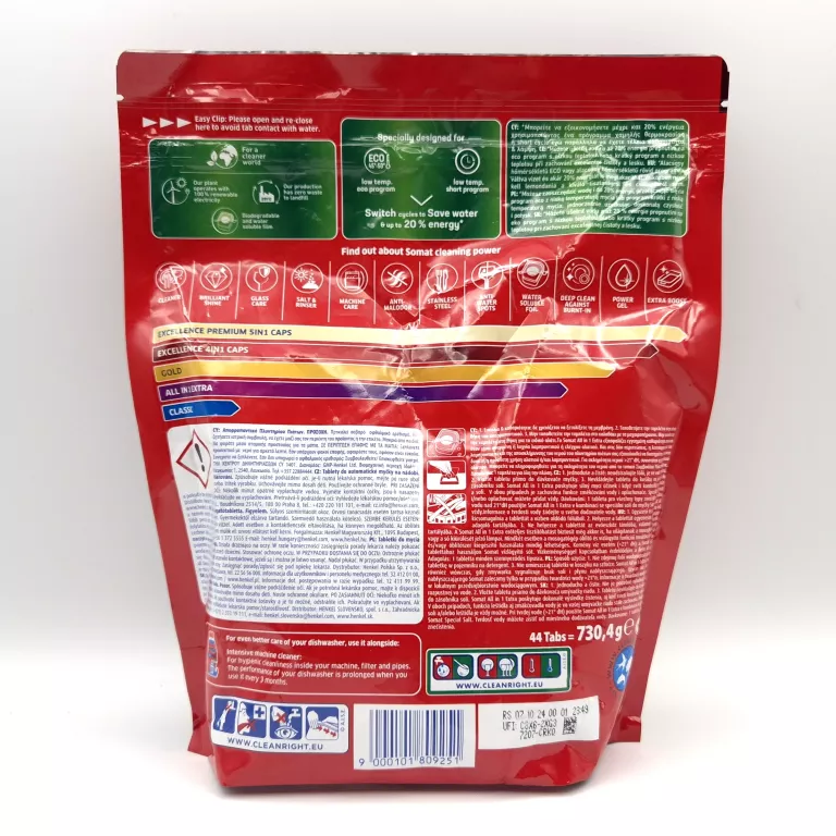 SOMAT TABLETKI DO ZMYWARKI ALL IN 1 EXTRA LEMON&LIME A44