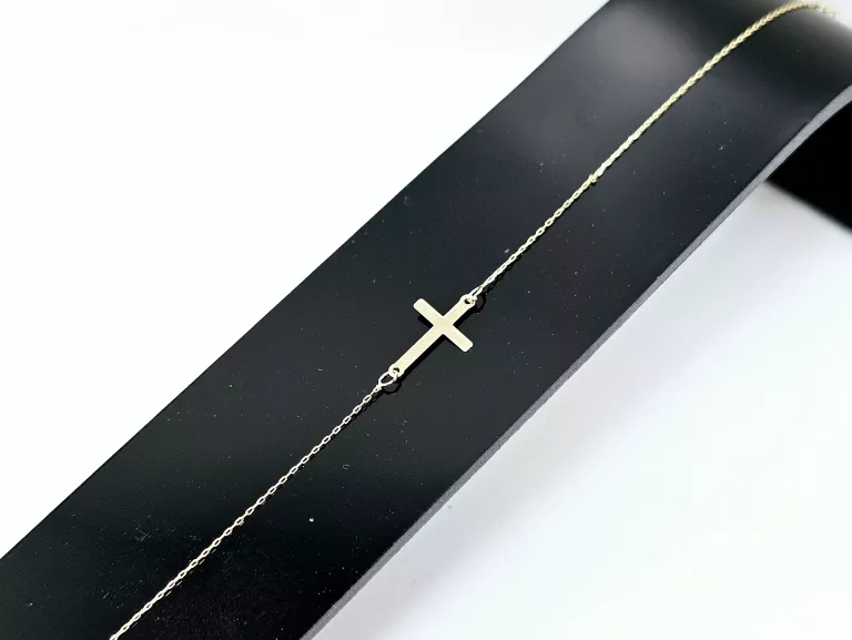 ZŁOTA BRANSOLETKA PR.585 20CM 0,58G