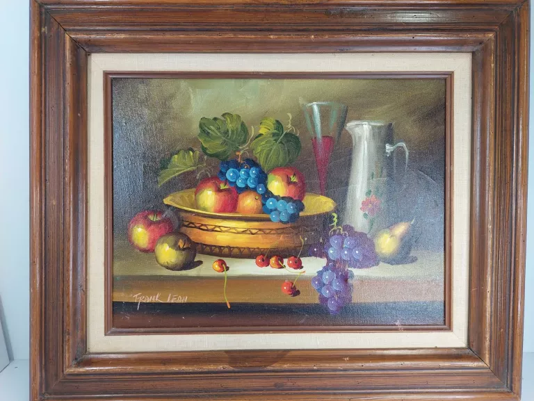 OBRAZ OLEJNY NA TEKTURZE MARTWA NATURA W STYLU HOLENDERSKIM WYMIARY 60X50C
