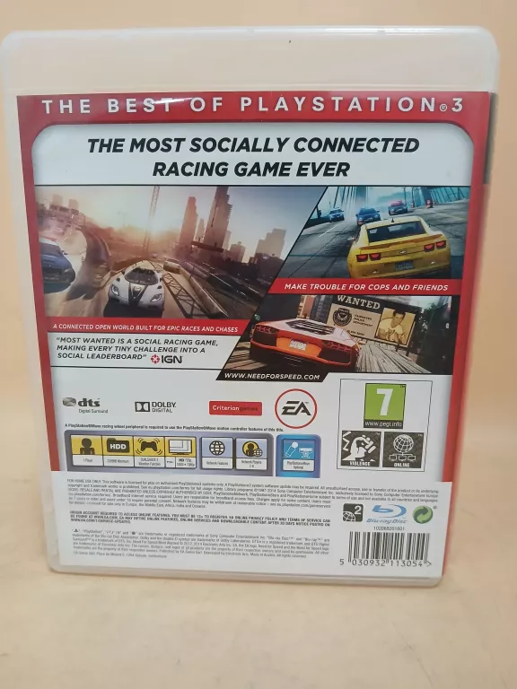 GRA NEED FOR SPEED MOST WANTED PS3
