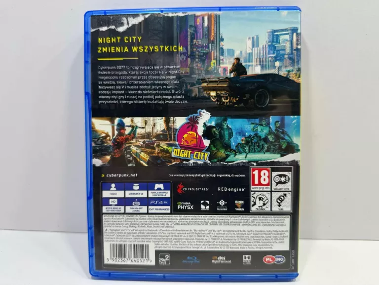 CYBERPUNK 2077 GRA PS4 (KOMPATYBILNA Z PS5)