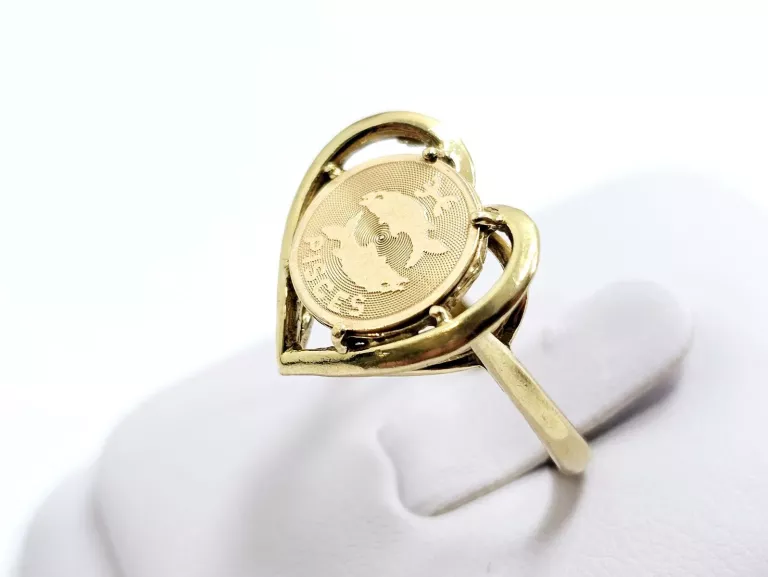 ZŁOTY PIERŚCIONEK SERCE 585 2,78G R:13