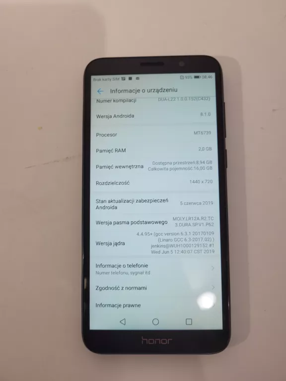 TELEFON HONOR 7S 16GB