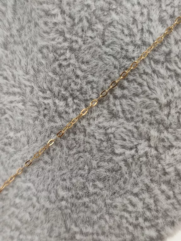 PIĘKNY ZŁOTY ŁAŃCUSZEK Z ZAWIESZKĄ SERCE 54 CM PRÓBA 585 14K 1,92 GR