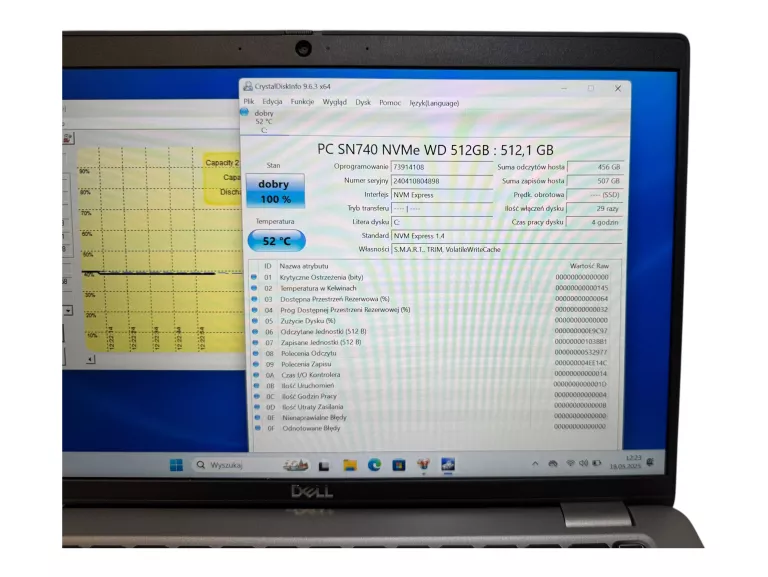 LAPTOP DELL LATITUDE 5450 14 " INTEL CORE ULTRA 5 8 GB / 512 GB SZARY