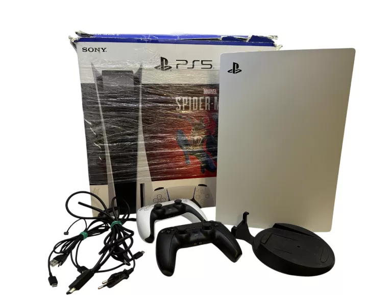 KONSOLA PLAYSTATION 5 CFI-1216A 825GB+OKABLOWANIE+DWA PADY KOMPLET
