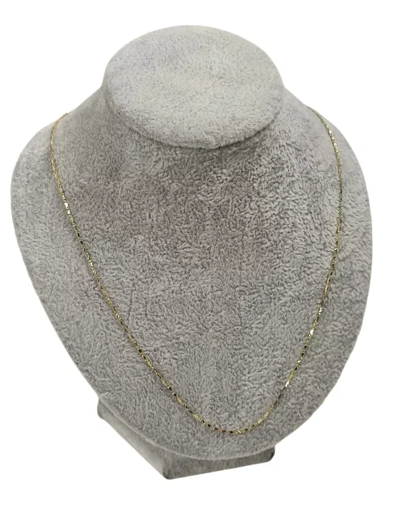 WYJĄTKOWY ZŁOTY ŁAŃCUSZEK 45 CM PRÓBA 585 14K 2,19 GR