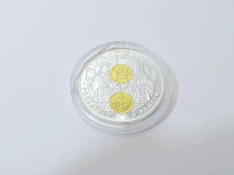 MEDAL NUMIZMAT 1000 LAT PIENIĄDZA POLSKIEGO - POCZĄTKI PAŃSTWA+ CERTYFIKAT